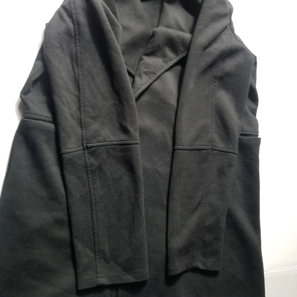 MAX STUDIO WOMEN'S BLACK LONG BLAZER CARDIGAN SIZE SMALL - Picture 11 of 15